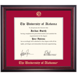 University of Alabama Traditional Law Diploma Frame