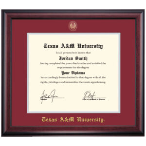 Texas A&M Traditional Diploma Frame