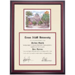 Texas A&M Premier – The Academic Building Diploma Frame